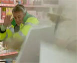 The pyrotechnic sparks and falling debris were provided by MTFX for this episode of Trollied