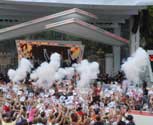CO2 jet special effects at the Visa Olympic handover celebration