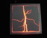 Lightning / plasma panel high voltage effect prop plasma panel - red 500 x 500mm