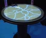 High voltage lightning / plasma table