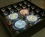 High voltage lightning / plasma panel table