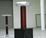 SG75 Tesla coil with stunt platform