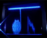 Aquagraphics bitfall water screen demo video