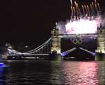 David Beckham, Olympic flame speedboat arrival