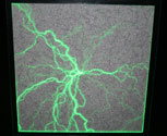 Lightning / plasma panel high voltage effect prop - green (500 x 500mm)