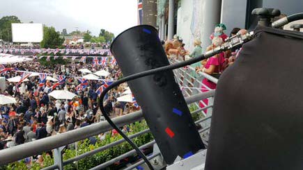 Photo of confetti cannons