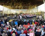 Streamer special effects at the Olympics 2012 homecoming