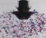 Extra large truss mounted confetti spinner