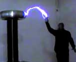 Lightning Man with SG75 Tesla coil