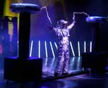 An SG100 twin Tesla coil high voltage special effect