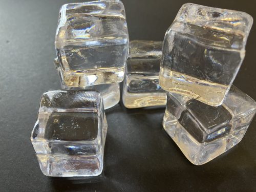 Artificial Ice Cubes - 25mm, Pack of 6