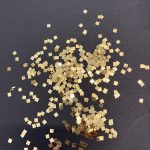 Metallic Table Confetti 3mm Gold Squares